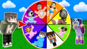 НАШЁЛ КОЛЕСО ФОРТУНЫ РЕБЕНОК ВЛАД А4 МИСС ТИ КУКЛА ИЗ ИГРЫ КАЛЬМАРА АНИМАТРОНИКИ В МАЙНКРАФТ