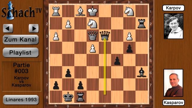 Kasparov vs Karpov - Linares 1993 [Partie #003] смотреть онлайн