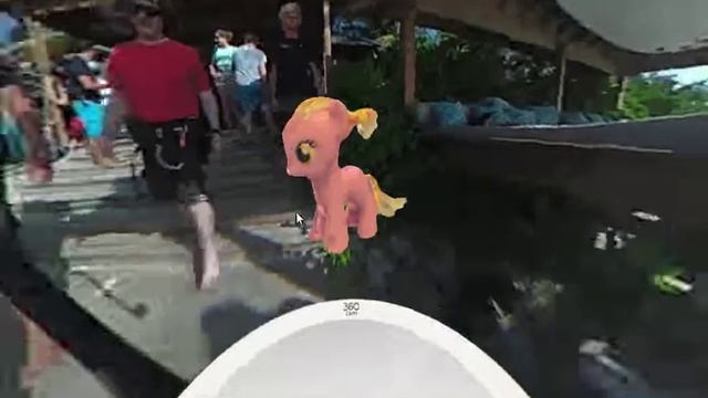 Displaying a 3D pony in a 360° video with VLC! смотреть онлайн