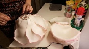 Как сделать светильник роза из изолона мастер класс