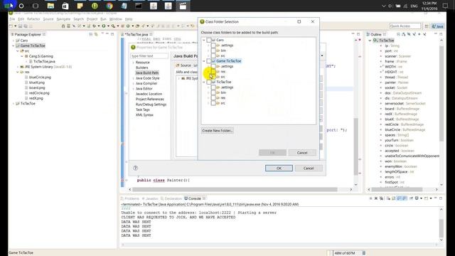 Implement Game TICTACTOE SERVER-CLIENT by JAVA смотреть онлайн