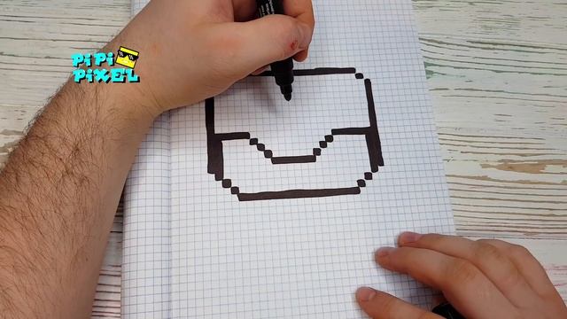 БОЛЬШОЙ ЯЩИК - СУНДУК из ИГРЫ BRAWL STARS РИСУНКИ ПО КЛЕТОЧКАМ - PIXEL ART смотреть онлайн