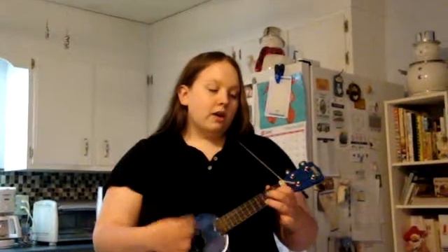 Emma plays Adventure Time songs on the Ukulele смотреть онлайн