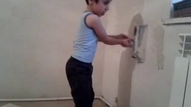 Шпаклевка стен.