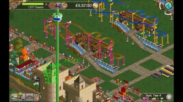 Roller Coaster Tycoon Classic - Coaster Tutorial (Crazy Castle) смотреть онлайн
