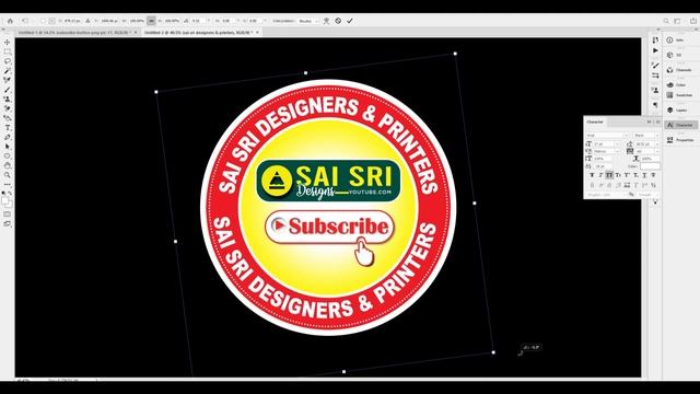 Round Circle Typing In Photoshop | Telugu, English & Hindi మ్యాటర్ తో సర్కిల్ లో టైప్ చేయడం ఎలా? смотреть онлайн