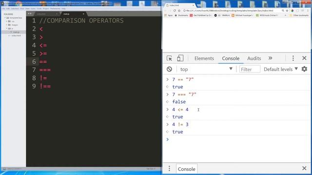 6 Comparison Operators смотреть онлайн