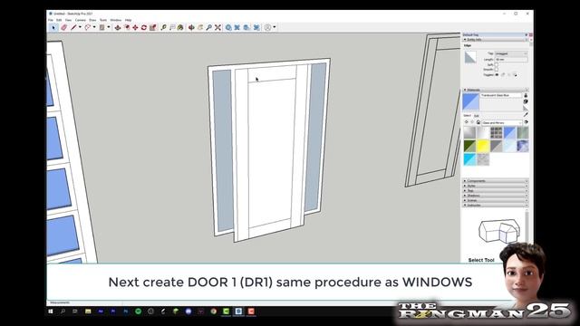 SKETCHUP PRO 2021 TUTORIAL: CREATING A CUSTOM COMPONENTS FOR A HOUSE MODEL смотреть онлайн