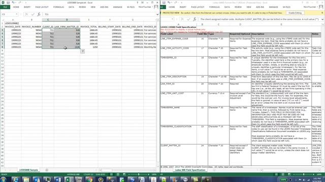 How to Create a LEDES 98B Legal Invoice File смотреть онлайн