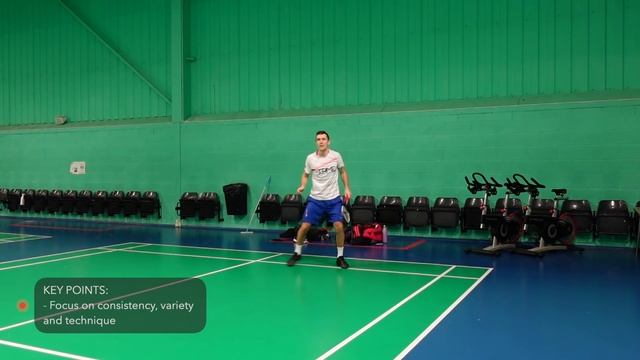 Badminton Training On A Half-Court - 8 Exercises To Improve Your Game!