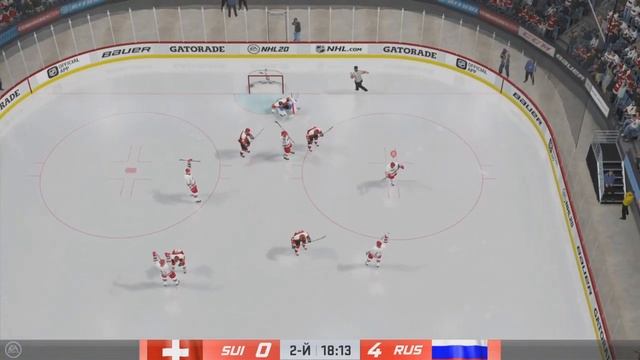 ЧЕМПИОНАТ МИРА ПО ХОККЕЮ В NHL20 | РОССИЯ - ШВЕЙЦАРИЯ смотреть онлайн