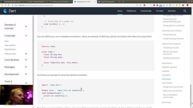 Flutter #22 - Прошёл "Metadata" в туре по языку Dart 2.x смотреть онлайн