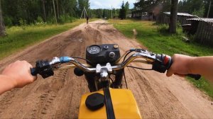 Мотоцикл "ВОСХОД 3М"  POV Test от первого лица / test drive from the first person