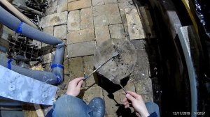 чем просверлить бревно для отопления.