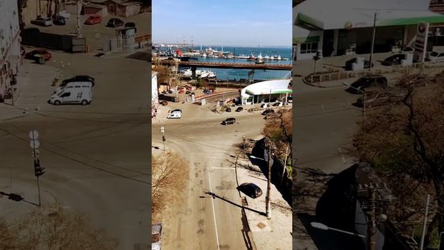 Одесса, движение под Тёщиным мостом смотреть онлайн