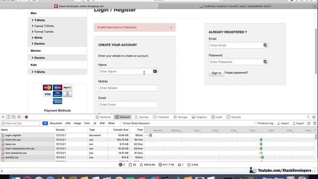 #100 Make E-com in Laravel 8 | Login/Register Process (V) | Login User with Default Auth | Validate смотреть онлайн