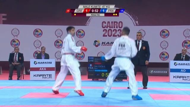KARATE1 CAIRO || FINAL MALE -67KG || DIONYSIOS XENOS VS STEVEN DA COSTA смотреть онлайн