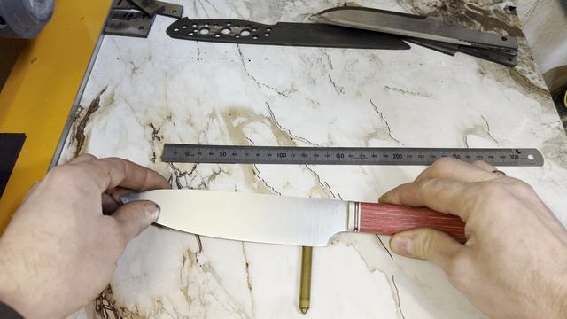 Нож на кухню, сталь N690 -рукоять стабилизированный граб… смотреть онлайн