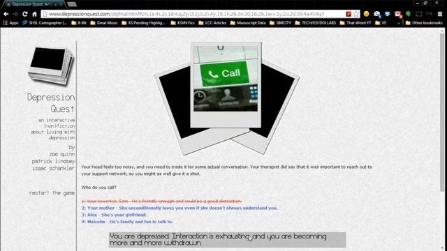 Let's Read: Depression Quest смотреть онлайн