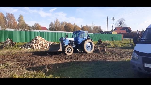 Пахота под зиму и обрезка яблони. смотреть онлайн