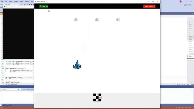 004 Game Making in Python- Tkinter- Aliens Attack 4