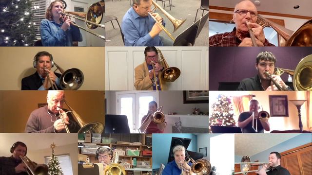 Hark! The Herald Angels Sing | 2020 Christmas Virtual Trombone Choir смотреть онлайн