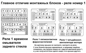 3-4 Разные монтажные блоки ВАЗ 2108 2109 2114 2115