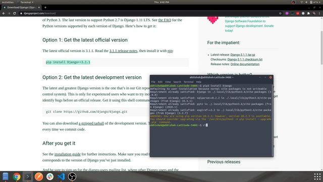 Django & React Tutorial For Beginners #1 : Installing & Setting Up Django смотреть онлайн