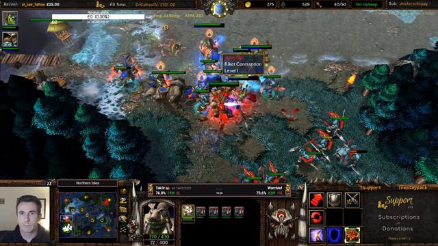 Tak3r Warcraft 3 Ladder #010 - "Bloodlust Madness" - ORC vs ORC смотреть онлайн