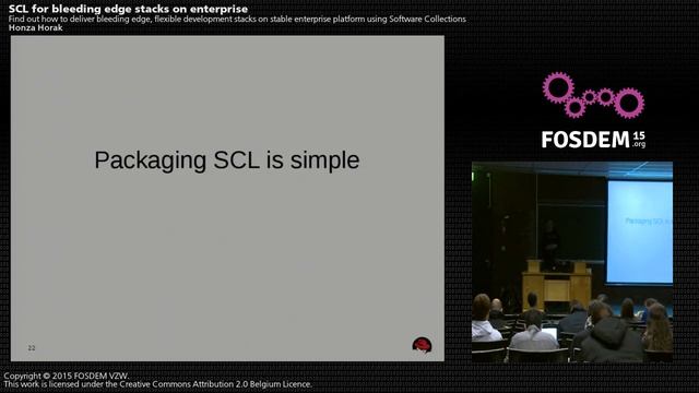 FOSDEM 2015 - Developer Room - Distributions - Scl For Bleeding Edge Stacks On Enterprise смотреть онлайн