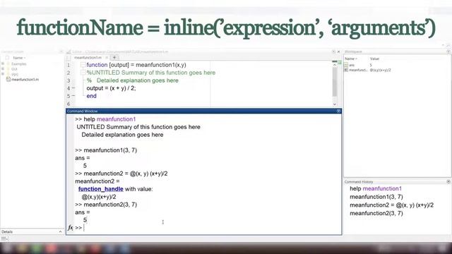 Define Functions in MATLAB | MATLAB Tutorial for Beginners смотреть онлайн