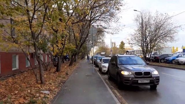 Москва 3215 6-й Останкинский переулок, прогулка до центрального павильона ВДНХ осень день смотреть онлайн