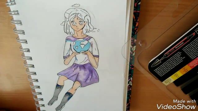 Speedpaint | Рисую Землю-Тян (Землю-Чан) | Рисовашки смотреть онлайн