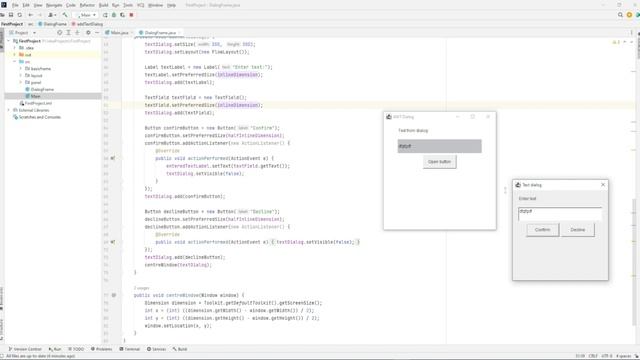 Діалогове вікно. Dialog | Java | AWT смотреть онлайн