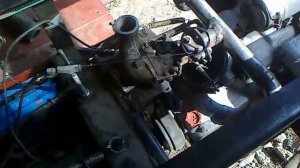 Самодельный Минитрактор 4х4.(установка одного карбюратора К-16 на двигатель)