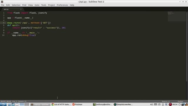 Handling HTTP Status Codes In a Flask RESTFul API смотреть онлайн