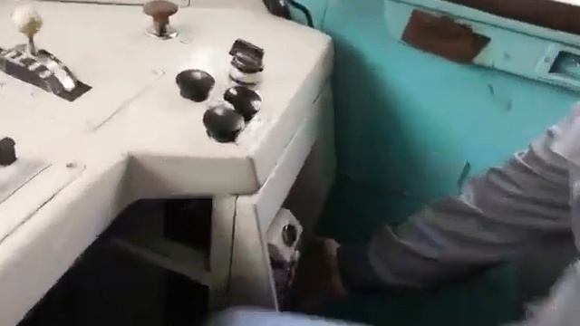 Эл-з Ермак с КРМ №130 (неисправность),переход на кран резервного управления.