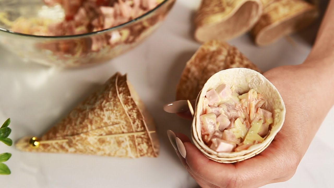 Эти Закусочные РОЖКИ из Лаваша Оценят ВСЕ Ваши ГОСТИ! Очень Простая ЗАКУСКА на ПРАЗДНИЧНЫЙ СТОЛ смотреть онлайн