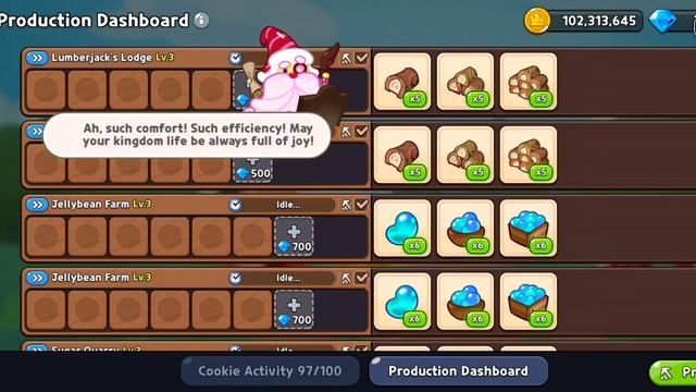 New Feature: Production Dashboard (Sugar Gnome Laboratory) - Cookie Run Kingdom