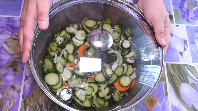 Улетный Салат из Огурцов на Зиму / Закусочный салат из огурцов на зиму , консервация огурцов, огурц смотреть онлайн