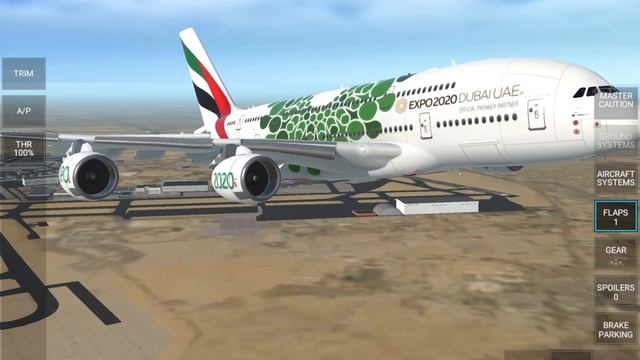 RFS - Real Flight Simulator - CAIRO TO DUBAI || Full Flight || Airbus A380 ||Emirates || FHD|