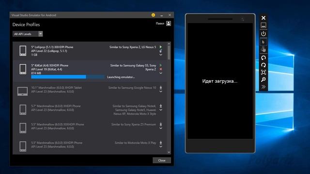 Установка Google Play Services в Visual Studio Emulator для Android (простой способ) смотреть онлайн