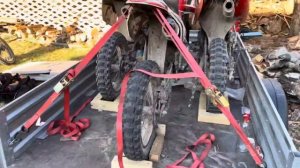Крепёж для мото в прицепе своими руками !!! Всего 3тыс