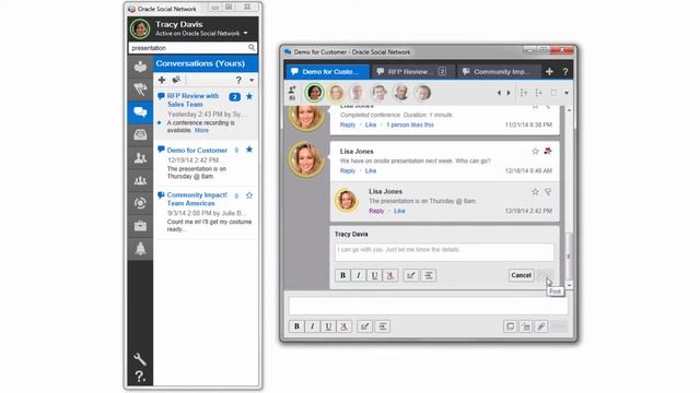 Working with the Oracle Social Network Desktop Client (Release 9) смотреть онлайн