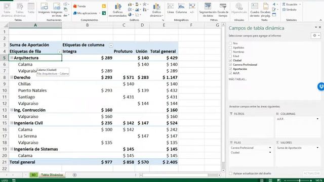 Operaciones de Tablas Dinámicas 2 Excel Básico смотреть онлайн