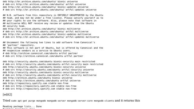 Ubuntu: Packages have unmet dependencies on 18.04 upon mongodb install смотреть онлайн