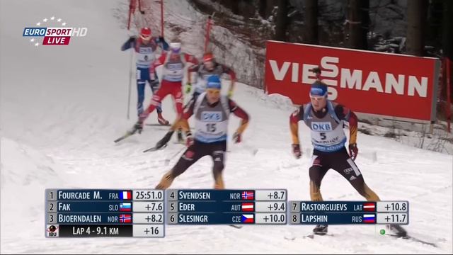 2015 01 11 Кубок Мира 2014 15 4 й этап Оберхоф Германия Мужчины Масс старт 15 км Eurosport HD смотреть онлайн