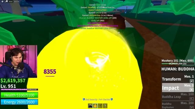 I UNLOCKED THE BUDDHA FRUIT! *Showcase* Roblox Blox Fruits смотреть онлайн