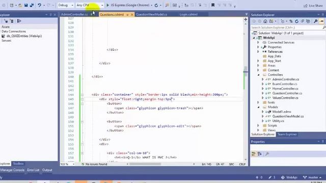 Tutorial:21|Quiz Application Web API C#| JS ES-6 & JQUERY| Displaying Questions Data from JsonResul смотреть онлайн
