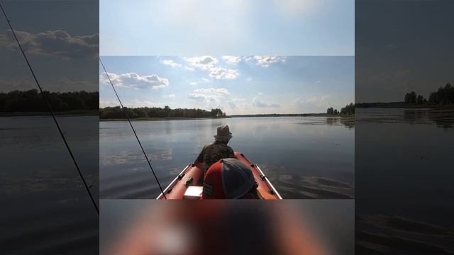 Лодка риб Stel Elen 375,первый выезд после покупки. Верхнерузское водохранилище База Титеево смотреть онлайн